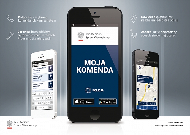 Aplikacja „Moja Komenda” – kontakt z policją i dzielnicowymi na wyciągnięcie ręki
