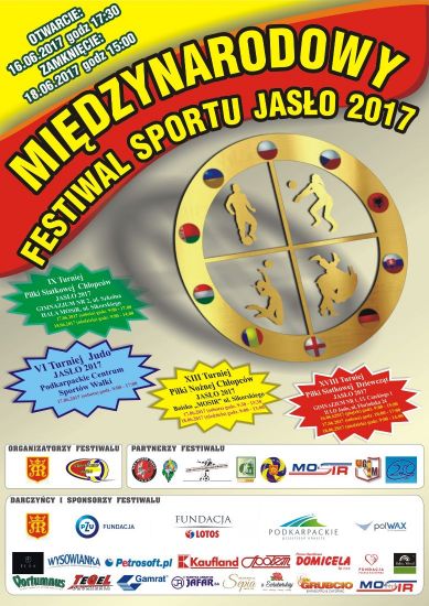 Międzynarodowy Festiwal Sportu JASŁO 2017 – siatkówka, piłka nożna, judo